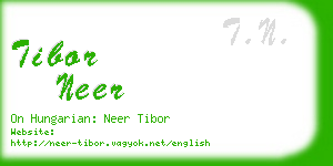tibor neer business card